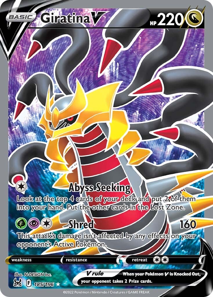 Giratina V (185/196) [Sword & Shield: Lost Origin] | Enigma On Main