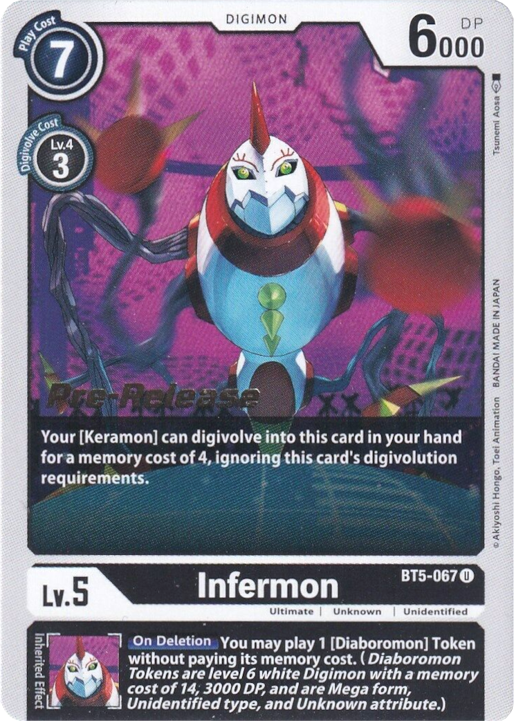 Infermon [BT5-067] [Battle of Omni Pre-Release Promos] | Enigma On Main