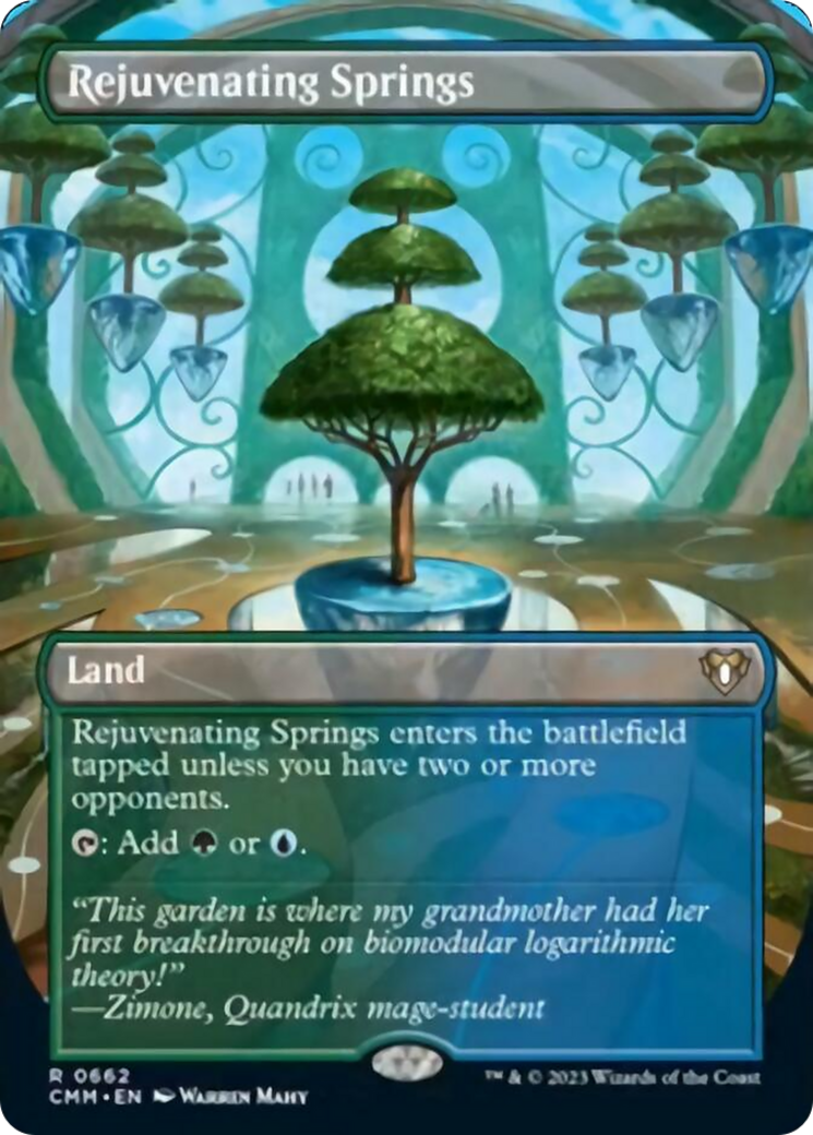 Rejuvenating Springs (Borderless Alternate Art) [Commander Masters] | Enigma On Main