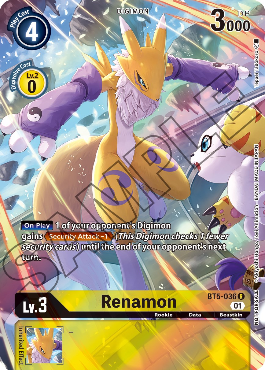 Renamon [BT5-036] (Tamer's Card Set 1) [Battle of Omni Promos] | Enigma On Main