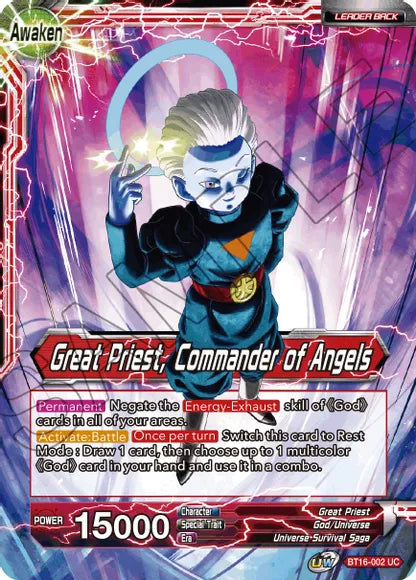 Great Priest // Great Priest, Commander of Angels (BT16-002) [Realm of the Gods] | Enigma On Main