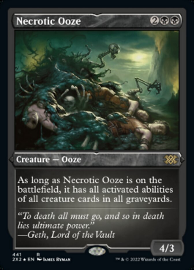 Necrotic Ooze (Foil Etched) [Double Masters 2022] | Enigma On Main