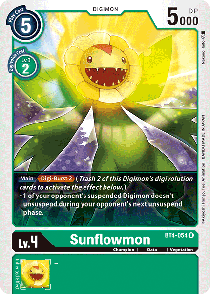 Sunflowmon [BT4-054] [Great Legend] | Enigma On Main