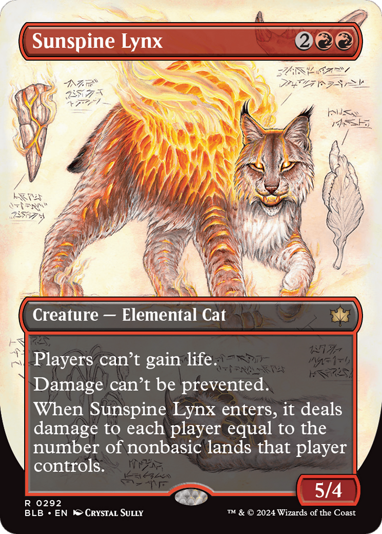 Sunspine Lynx (Borderless) [Bloomburrow] | Enigma On Main