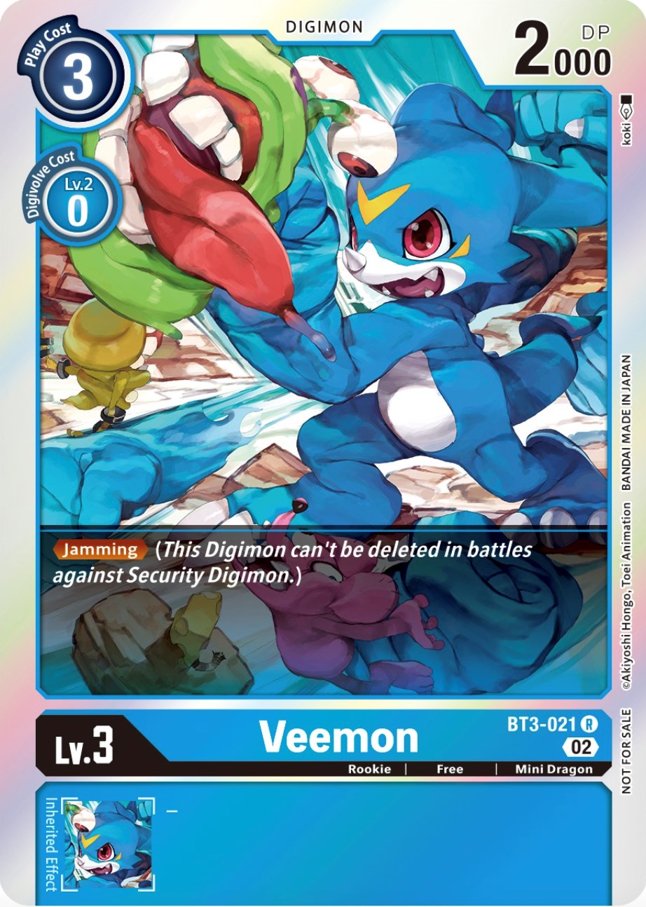 Veemon [BT3-021] (Official Tournament Pack Vol.8) [Release Special Booster Promos] | Enigma On Main