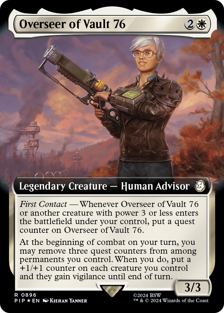 Overseer of Vault 76 (Extended Art) (Surge Foil) [Fallout] | Enigma On Main