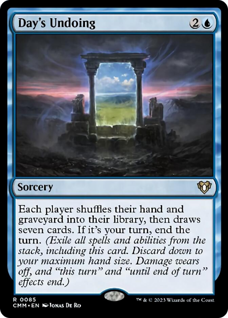 Day's Undoing [Commander Masters] | Enigma On Main