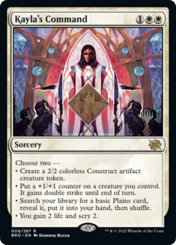 Kayla's Command (Promo Pack) [The Brothers' War Promos] | Enigma On Main