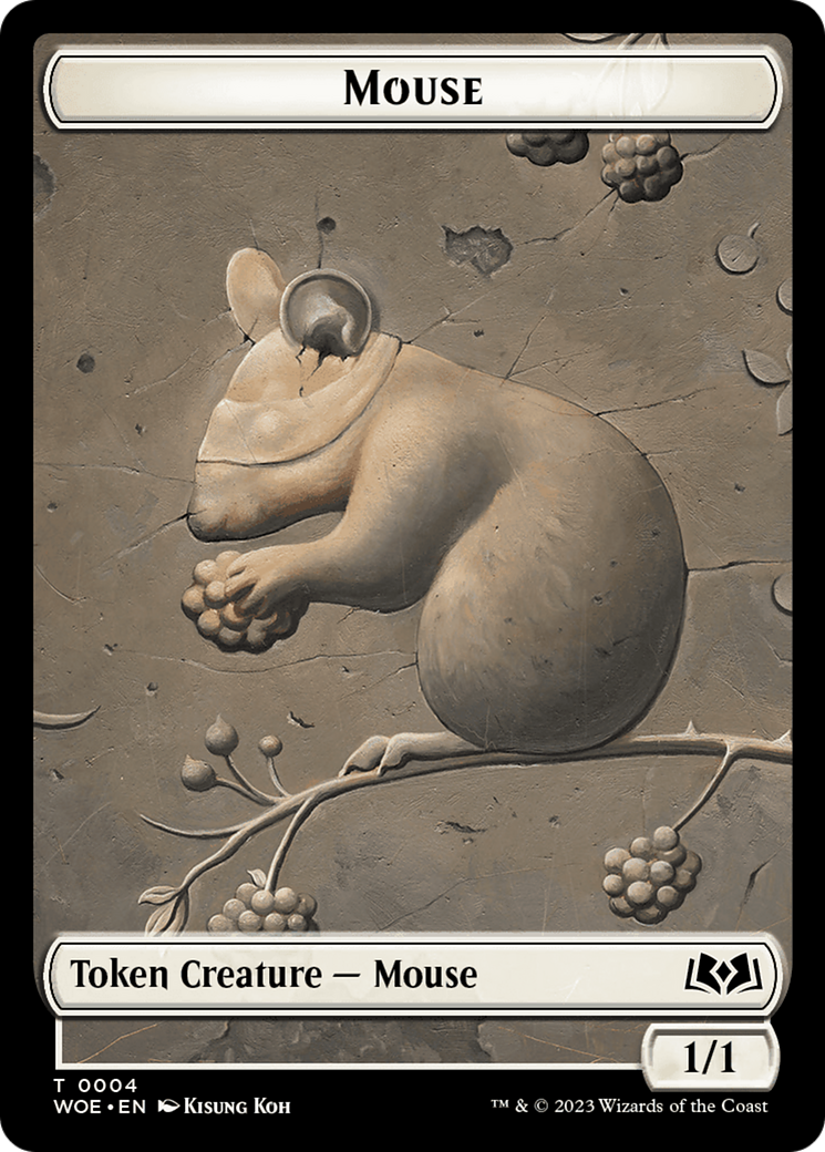 Mouse // Food (0013) Double-Sided Token [Wilds of Eldraine Tokens] | Enigma On Main