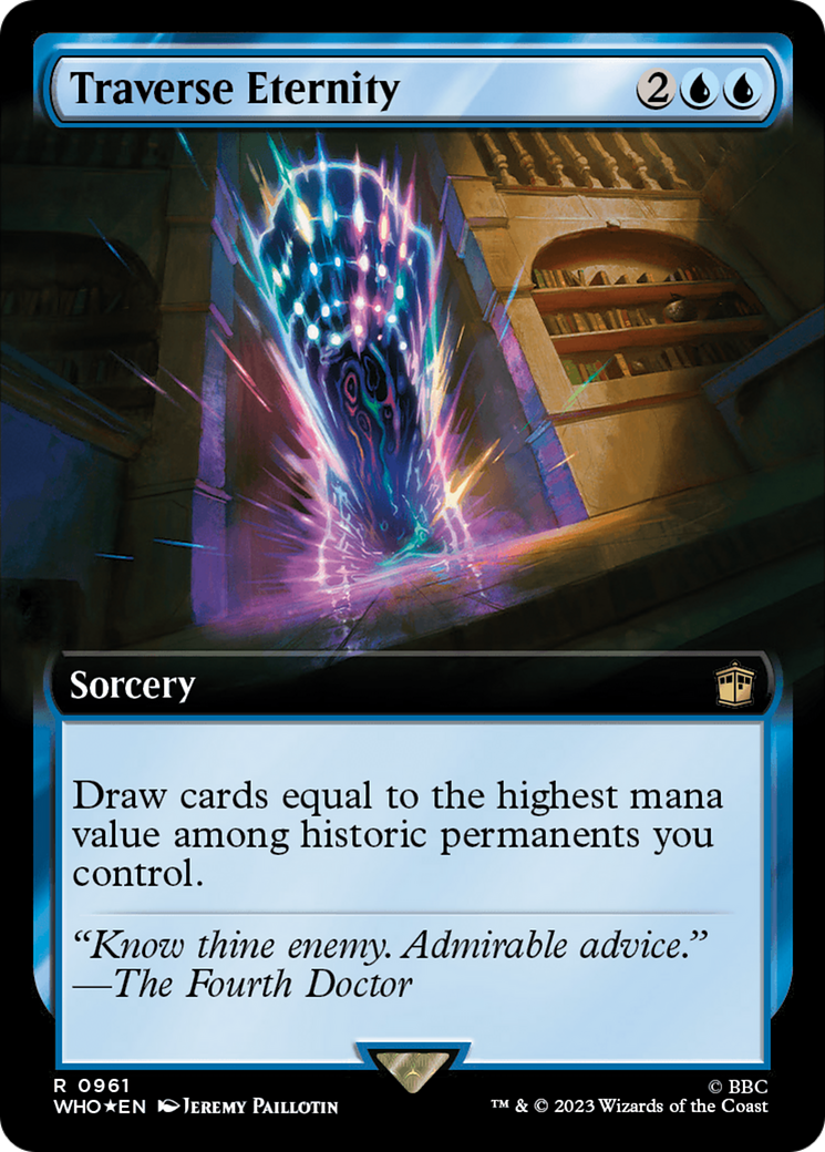 Traverse Eternity (Extended Art) (Surge Foil) [Doctor Who] | Enigma On Main