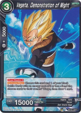 Vegeta, Demonstration of Might (BT10-129) [Rise of the Unison Warrior 2nd Edition] | Enigma On Main