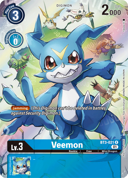 Veemon [BT3-021] (1-Year Anniversary Box Topper) [Promotional Cards] | Enigma On Main