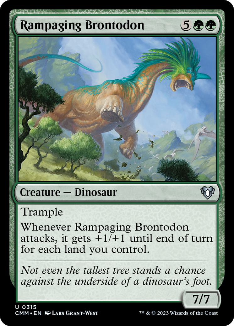 Rampaging Brontodon [Commander Masters] | Enigma On Main