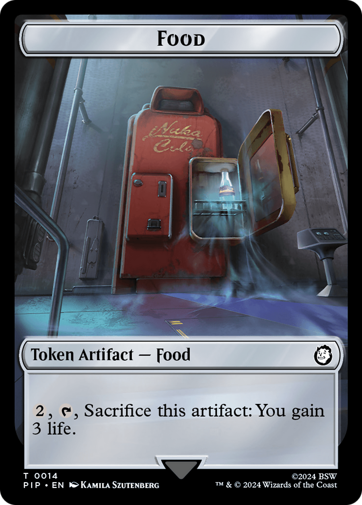 Food (0014) // Soldier (0010) Double-Sided Token [Fallout Tokens] | Enigma On Main