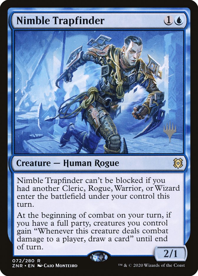 Nimble Trapfinder (Promo Pack) [Zendikar Rising Promos] | Enigma On Main
