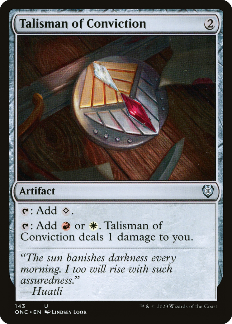 Talisman of Conviction [Phyrexia: All Will Be One Commander] | Enigma On Main