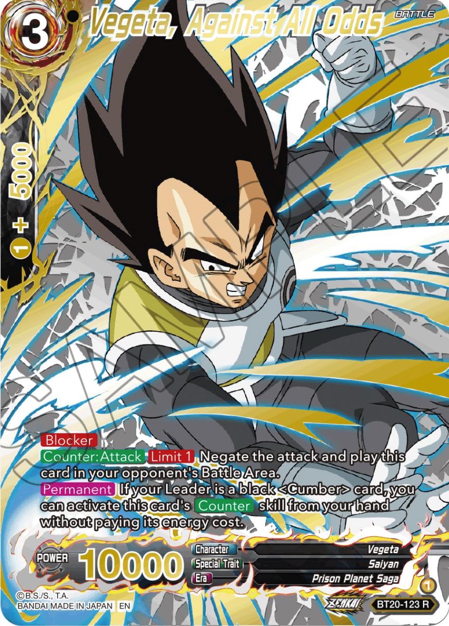Vegeta, Against All Odds (Gold-Stamped) (BT20-123) [Power Absorbed] | Enigma On Main