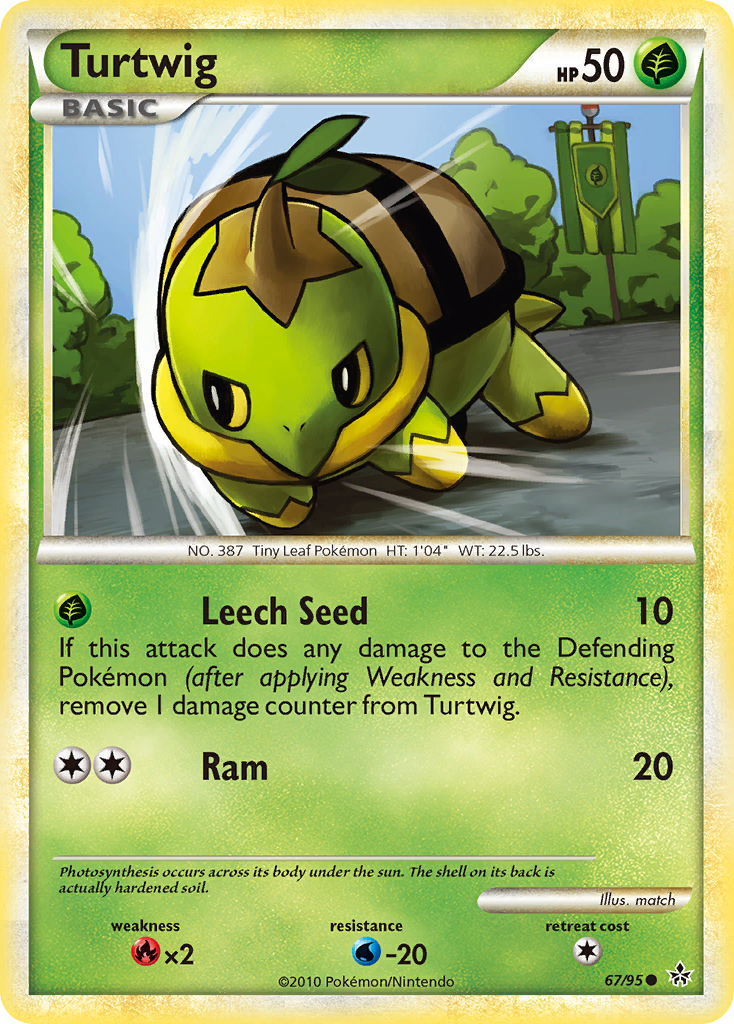 Turtwig (67/95) [HeartGold & SoulSilver: Unleashed] | Enigma On Main