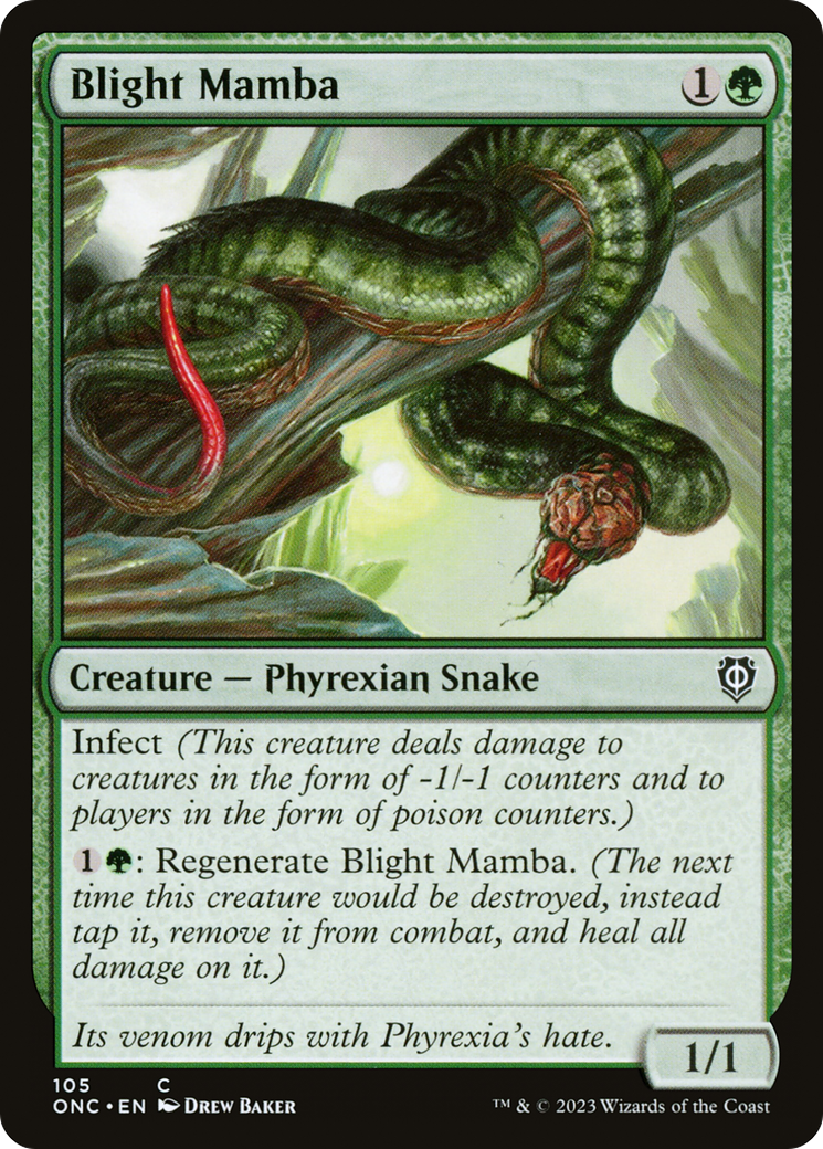 Blight Mamba [Phyrexia: All Will Be One Commander] | Enigma On Main