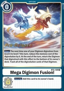 Mega Digimon Fusion! [BT5-109] [Battle of Omni Pre-Release Promos] | Enigma On Main