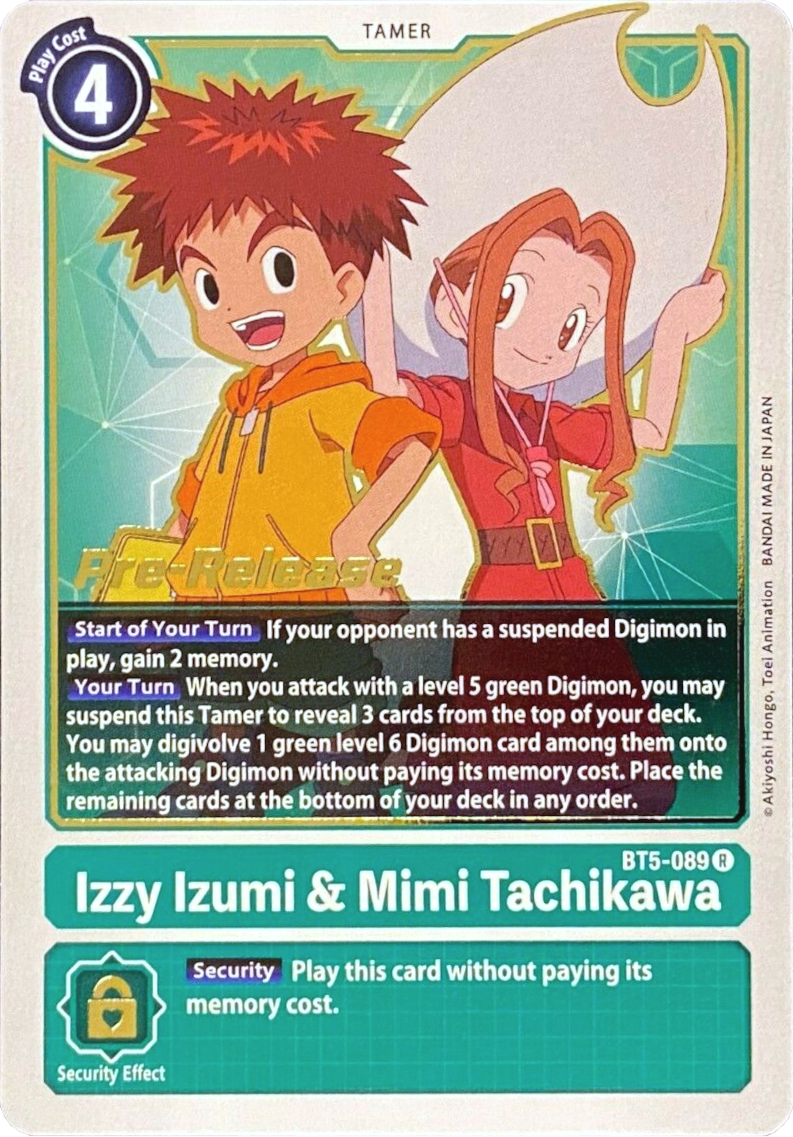 Izzy Izumi & Mimi Tachikawa [BT5-089] [Battle of Omni Pre-Release Promos] | Enigma On Main