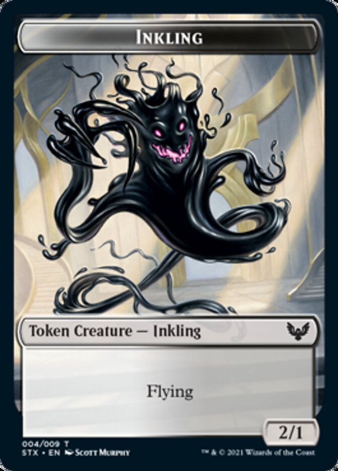 Elemental // Inkling Double-Sided Token [Strixhaven: School of Mages Tokens] | Enigma On Main