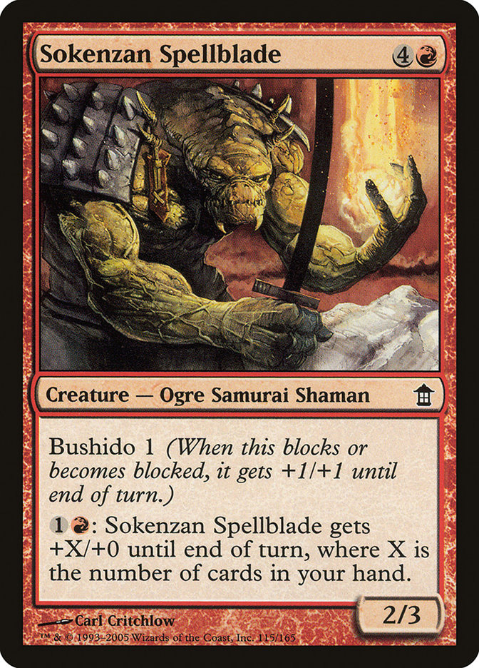 Sokenzan Spellblade [Saviors of Kamigawa] | Enigma On Main