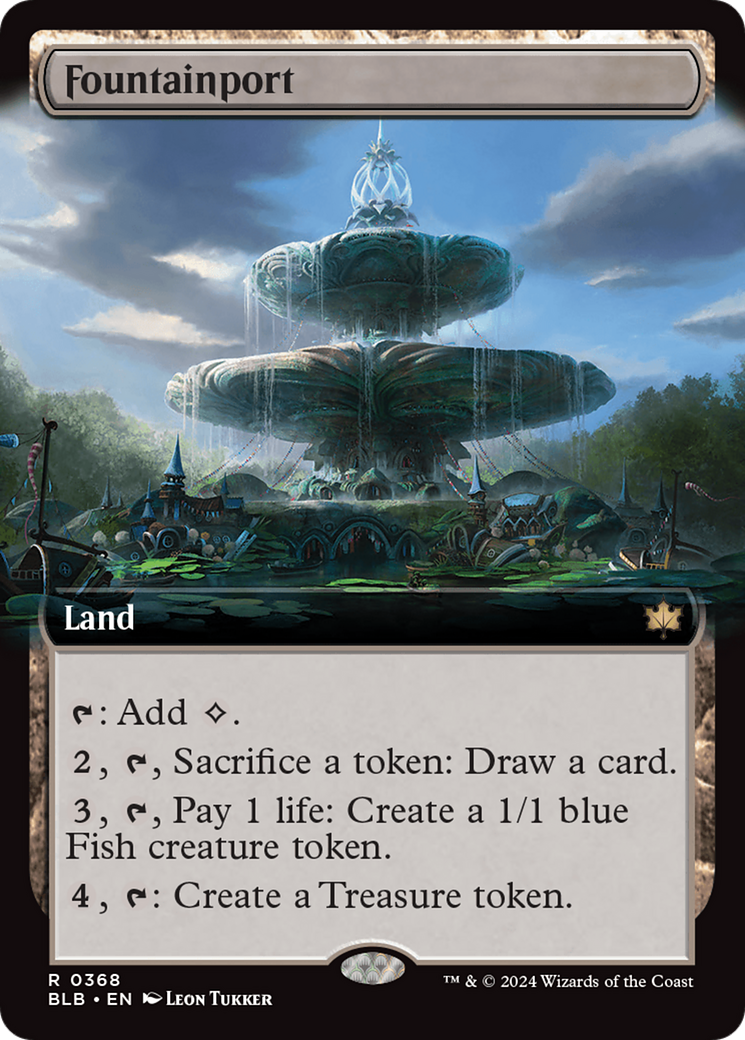 Fountainport (Extended Art) [Bloomburrow] | Enigma On Main
