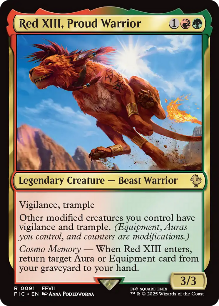 Red XIII, Proud Warrior [FINAL FANTASY Commander] | Enigma On Main