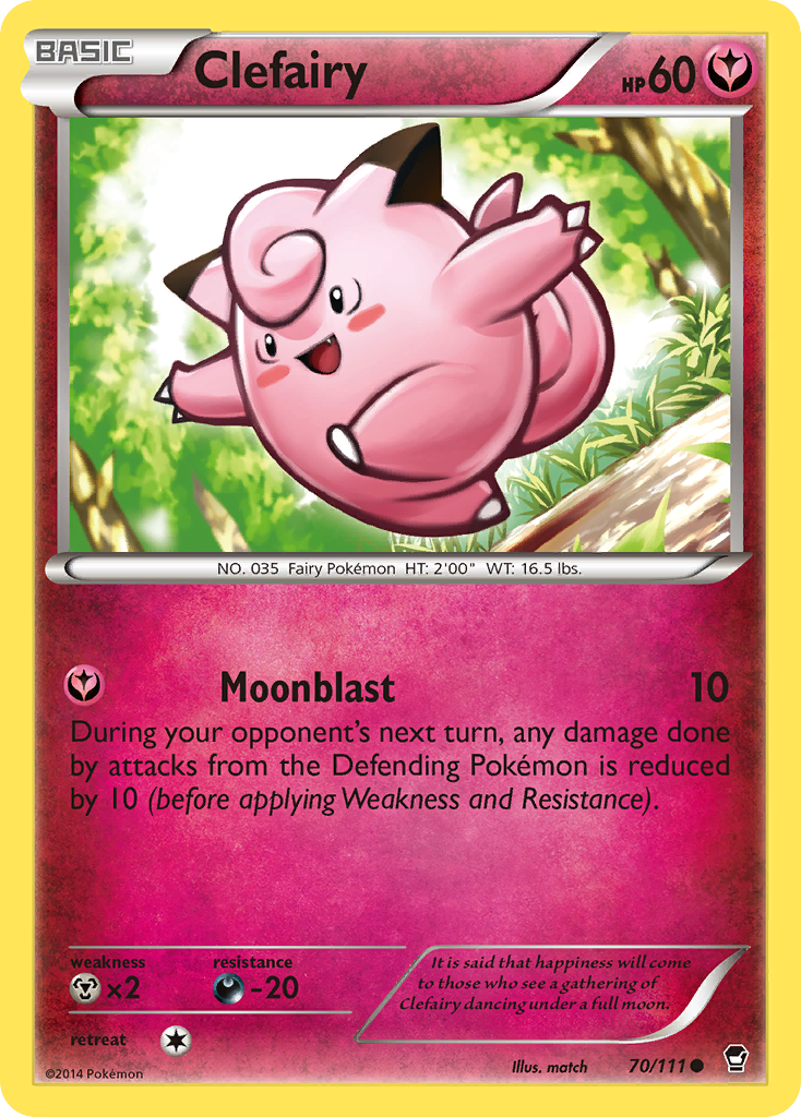 Clefairy (70/111) [XY: Furious Fists] | Enigma On Main