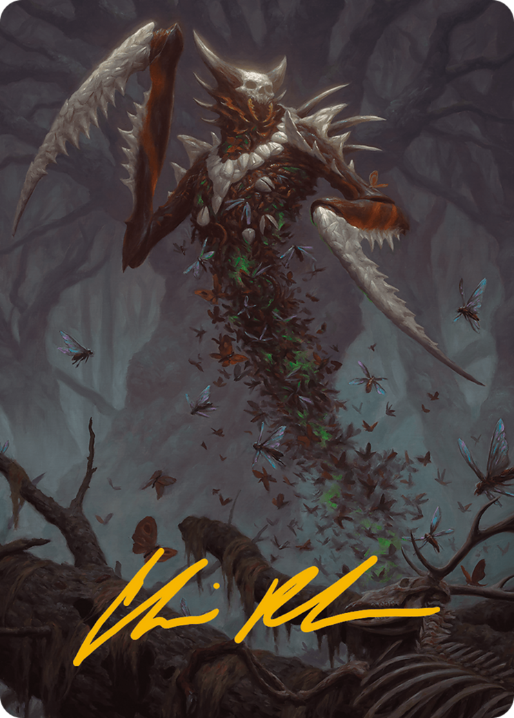 Grist, the Plague Swarm Art Card (Gold-Stamped Signature) [Modern Horizons 3 Art Series] | Enigma On Main