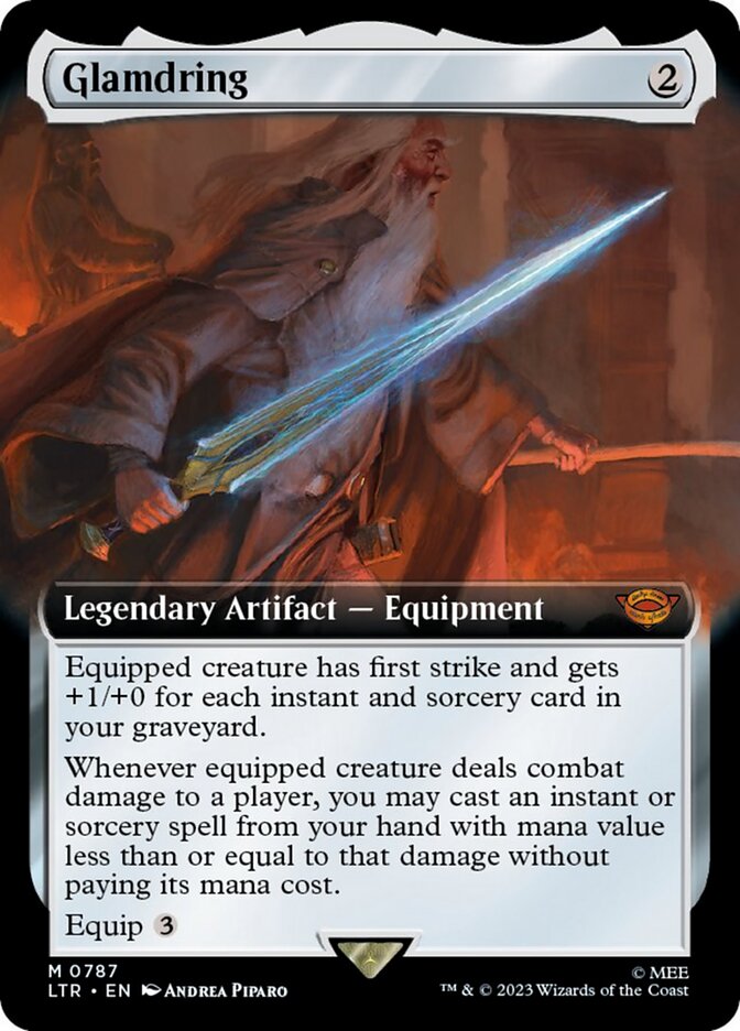 Glamdring (Extended Art) (Surge Foil) [The Lord of the Rings: Tales of Middle-Earth] | Enigma On Main