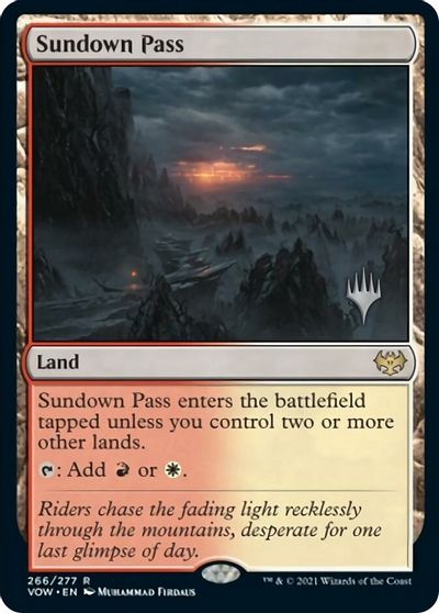 Sundown Pass (Promo Pack) [Innistrad: Crimson Vow Promos] | Enigma On Main