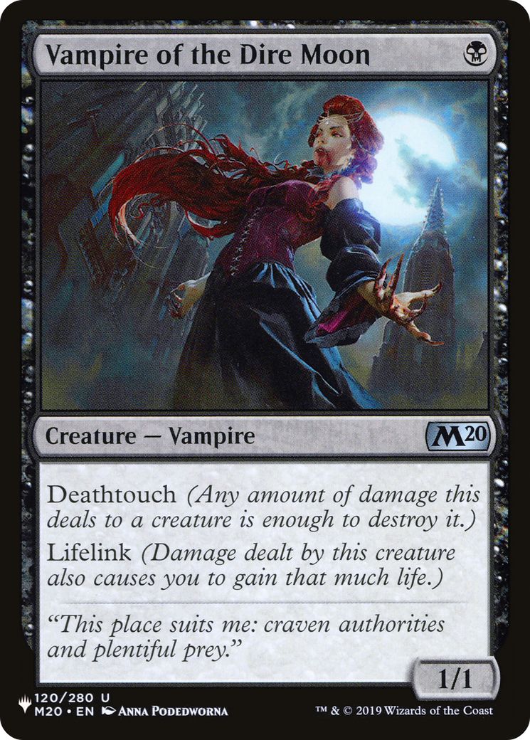 Vampire of the Dire Moon [The List Reprints] | Enigma On Main