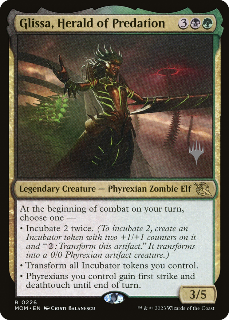 Glissa, Herald of Predation (Promo Pack) [March of the Machine Promos] | Enigma On Main