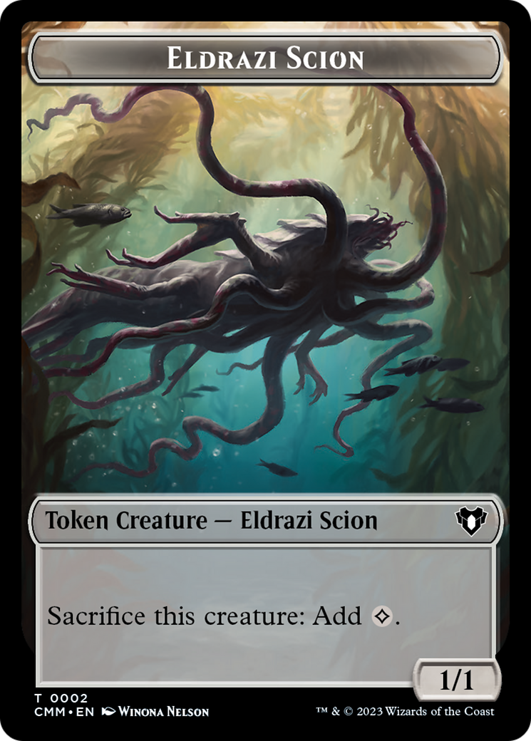 Eldrazi Scion // Spider Double-Sided Token [Commander Masters Tokens] | Enigma On Main