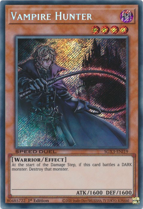 Vampire Hunter [SGX3-ENI19] Secret Rare | Enigma On Main