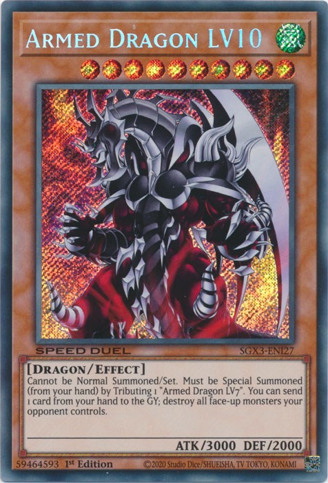 Armed Dragon LV10 [SGX3-ENI27] Secret Rare | Enigma On Main