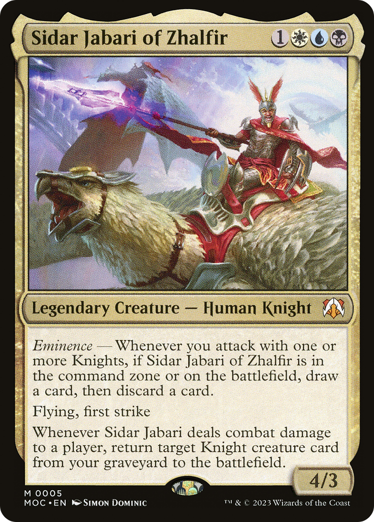 Sidar Jabari of Zhalfir [March of the Machine Commander] | Enigma On Main