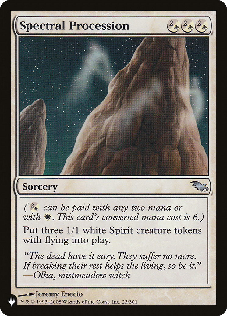 Spectral Procession [The List Reprints] | Enigma On Main