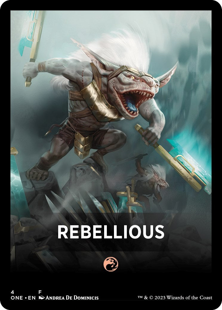 Rebellious Theme Card [Phyrexia: All Will Be One Tokens] | Enigma On Main