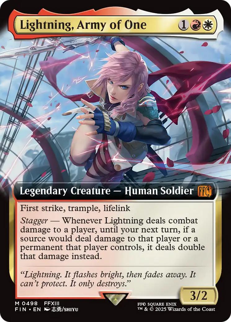 Lightning, Army of One (Extended Art) [FINAL FANTASY] | Enigma On Main