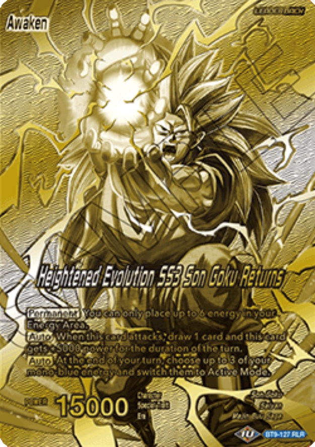 Son Goku // Heightened Evolution SS3 Son Goku Returns (Championship 2023 Golden Card Vol.1) (BT9-127) [Tournament Promotion Cards] | Enigma On Main