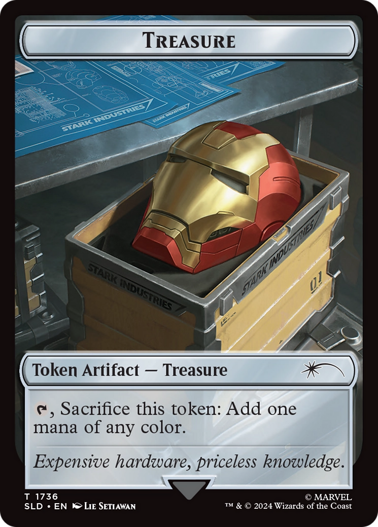 Treasure Token (1736) (Rainbow Foil) [Secret Lair Drop Series] | Enigma On Main