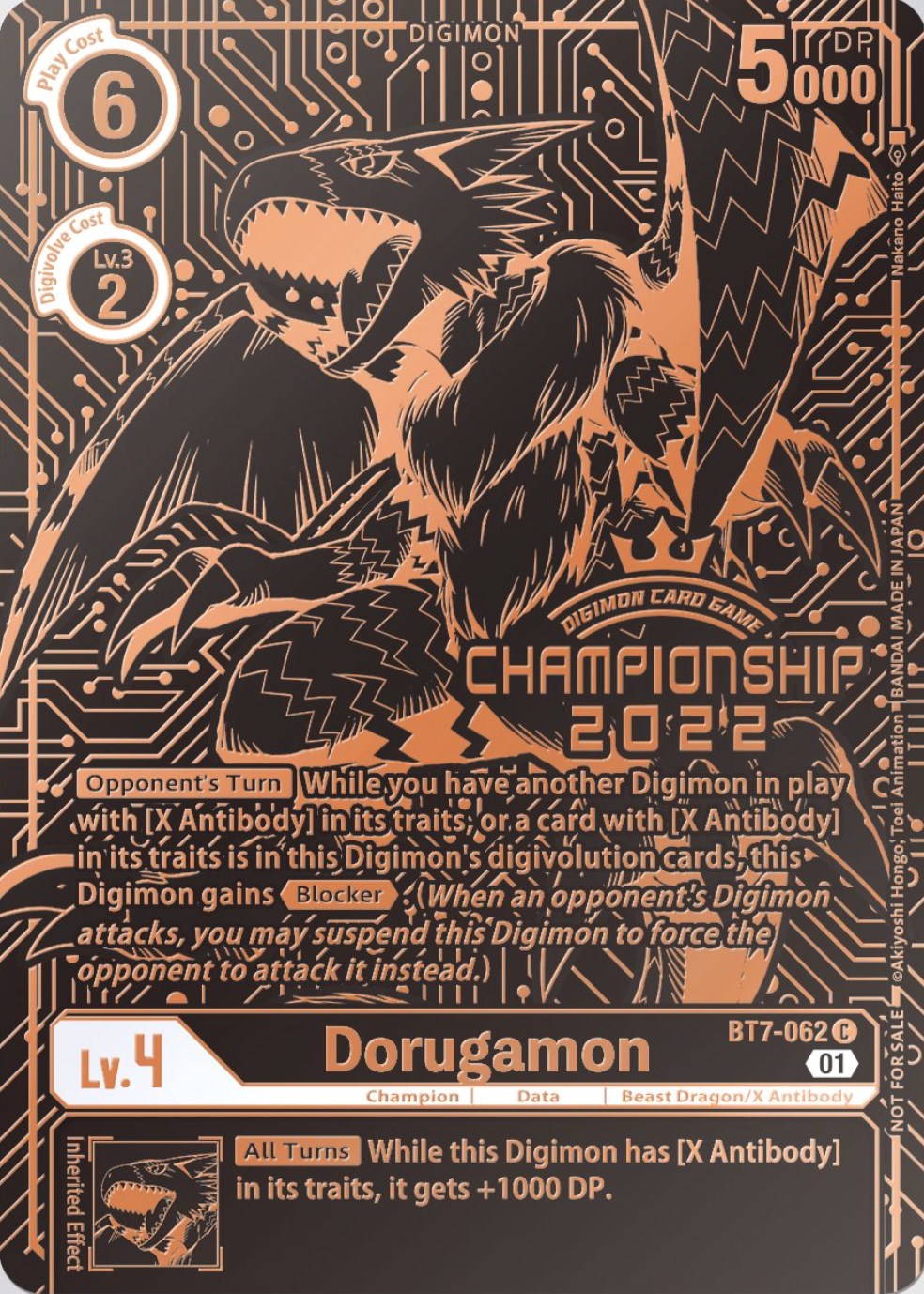 Dorugamon [BT7-062] (2022 Championship Finals 3rd Place) [Next Adventure Promos] | Enigma On Main