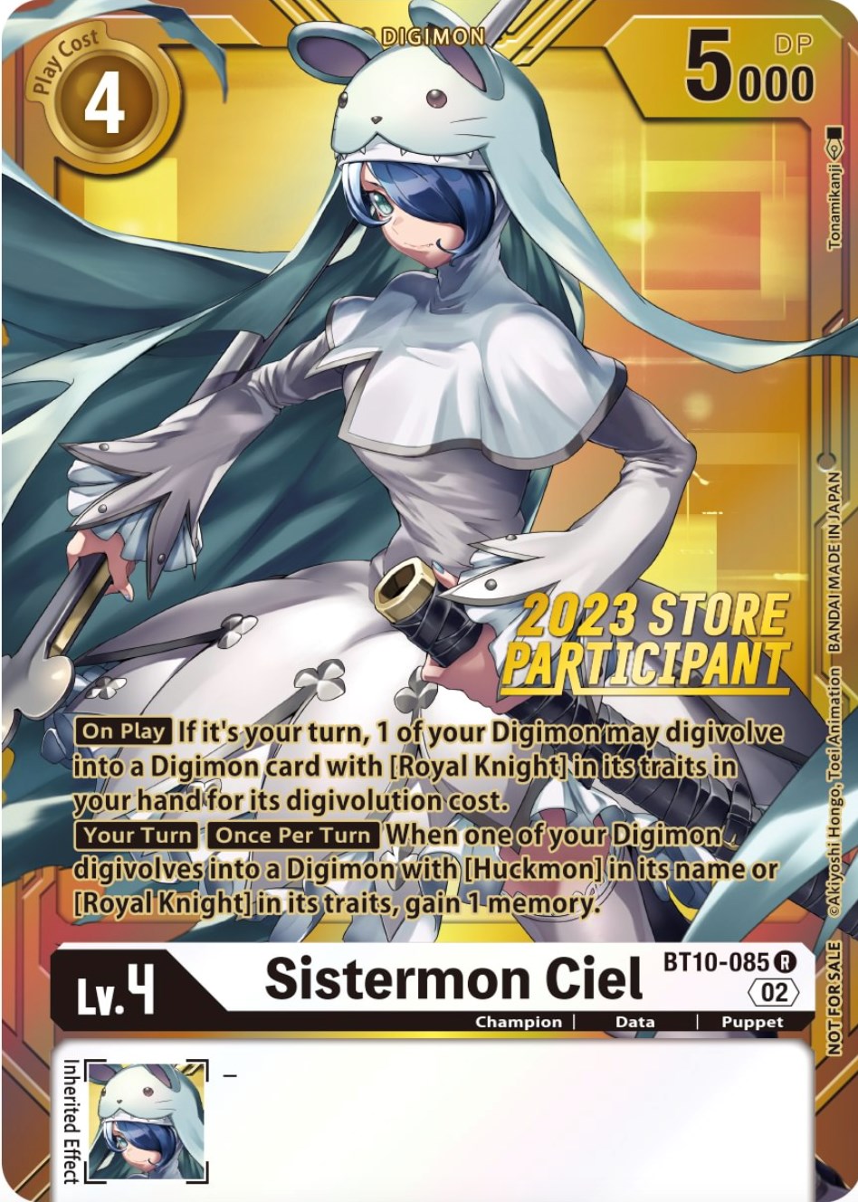 Sistermon Ciel [BT10-085] (2023 Store Participant) [Xros Encounter Promos] | Enigma On Main