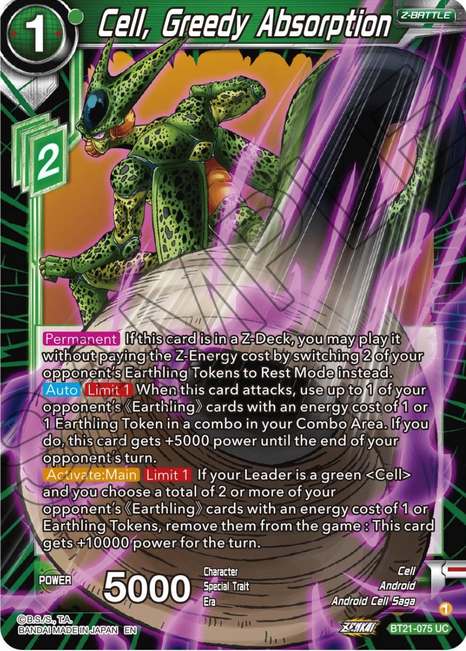 Cell, Greedy Absorption (BT21-075) [Wild Resurgence] | Enigma On Main