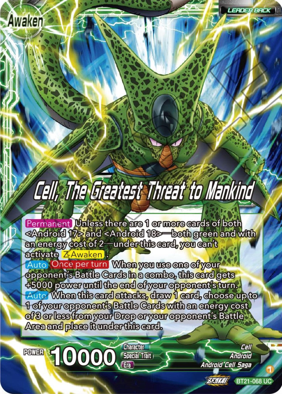 Cell // Cell, The Greatest Threat to Mankind (BT21-068) [Wild Resurgence] | Enigma On Main