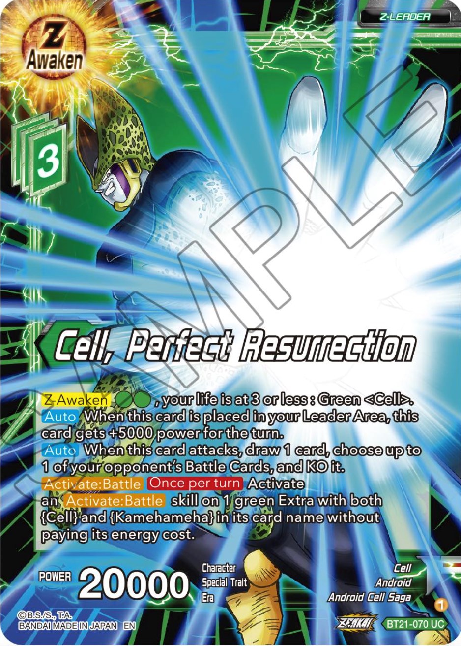 Cell, Perfect Resurrection (BT21-070) [Wild Resurgence] | Enigma On Main