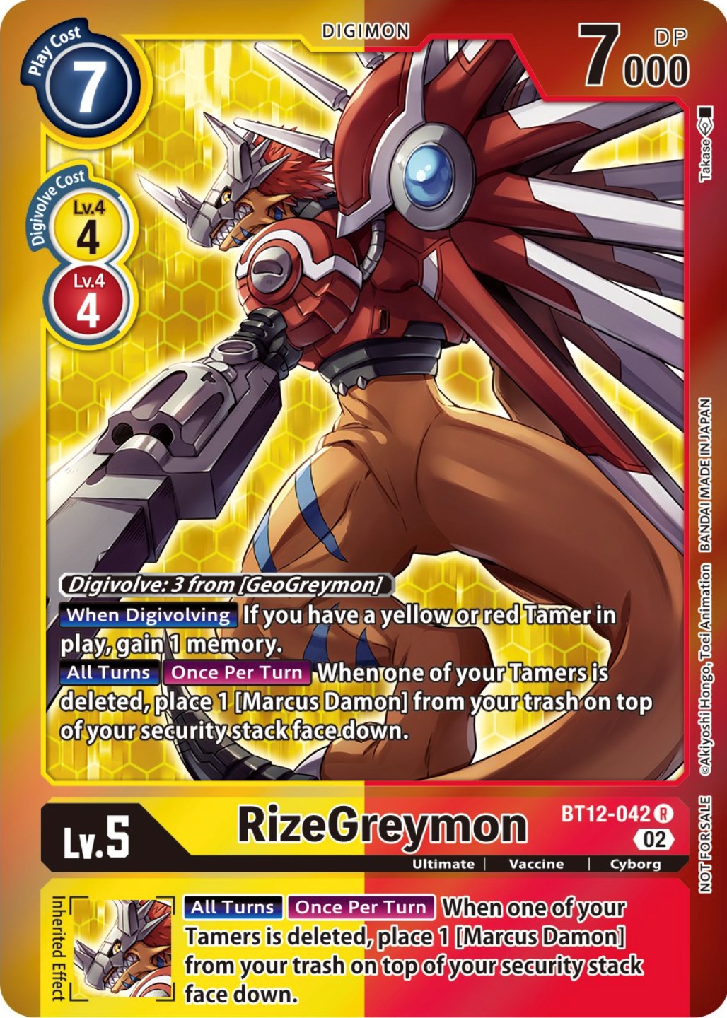 RizeGreymon [BT12-042] (Tamer Party -Special-) [Across Time Promos] | Enigma On Main